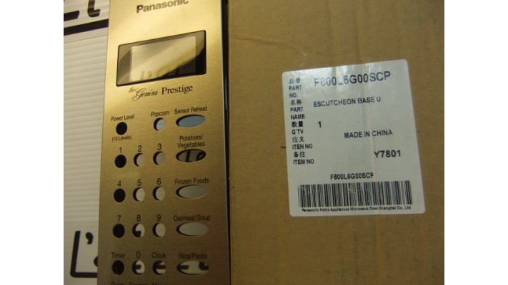 Panasonic F800L6G00SCP panneau de facade micro-onde NN-P994.